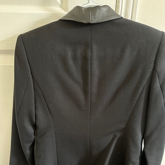 Zara Blazer with faux Leather Collar - Picture 4 of 6